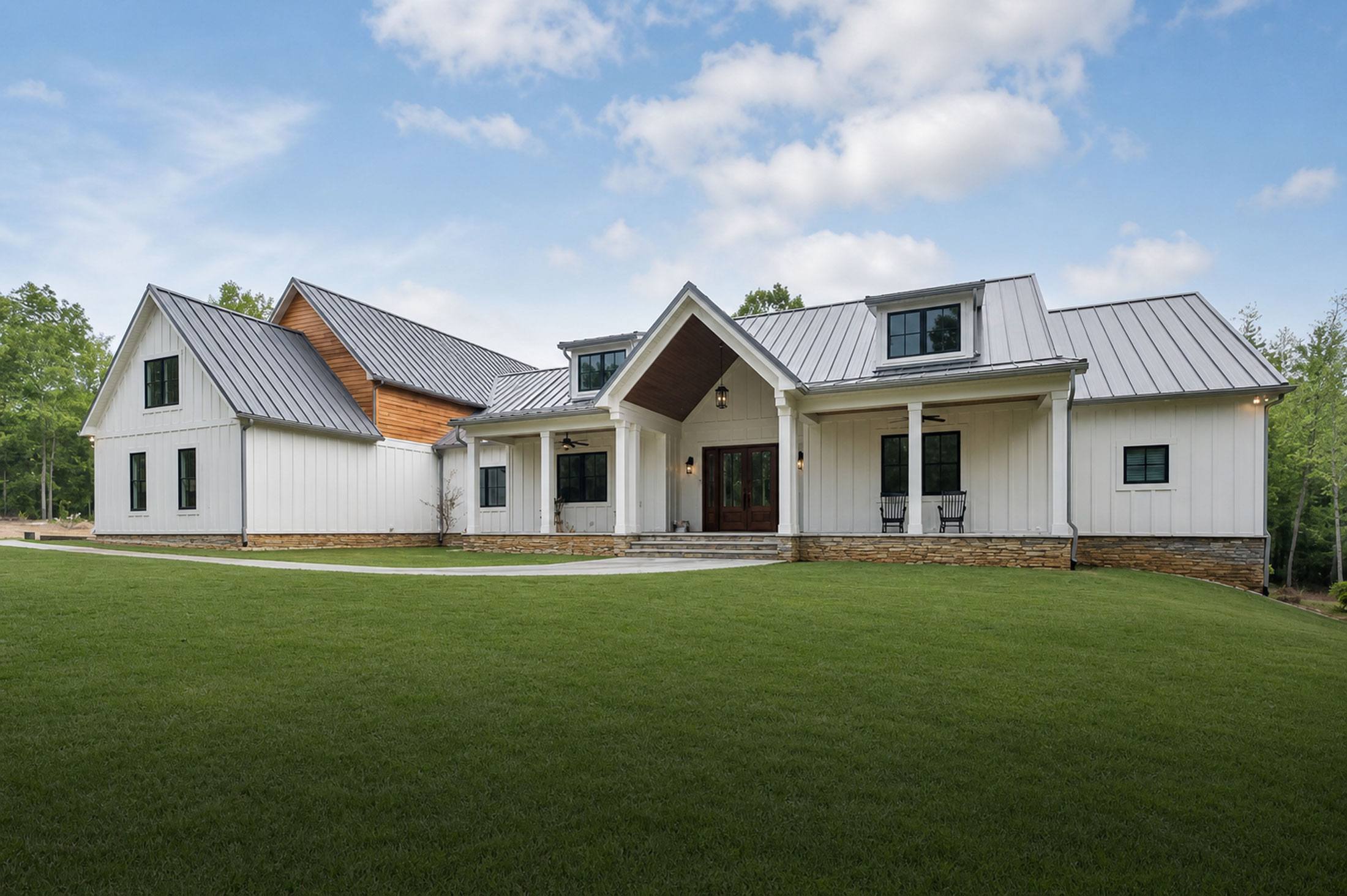 New home with a beautiful, new roof